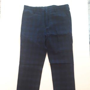 Paul Smith Wool Checkered Navy/Black Pants (30 Waist)